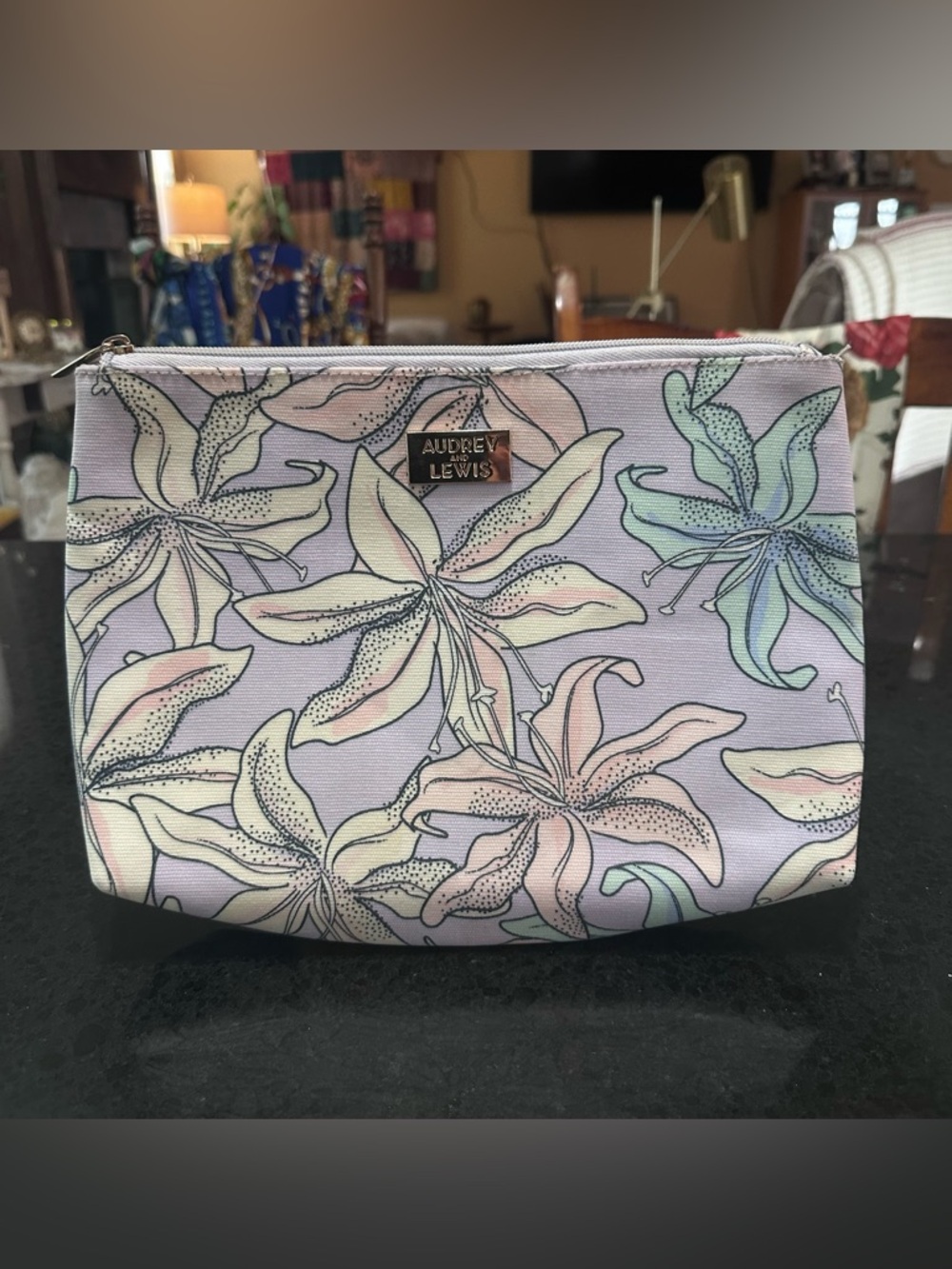 Audrey & Lewis cosmetic bag